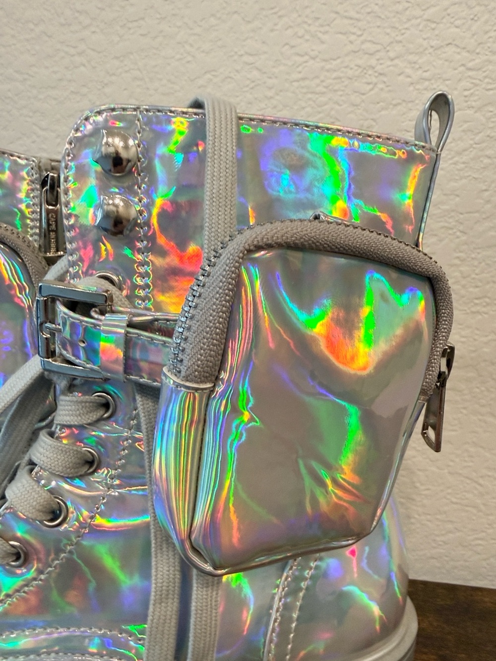 Cape Robbin Women's Platform Combat Boots - Lace Up Chunky | Rave | Size 6 | EUC - Picture 2 of 6